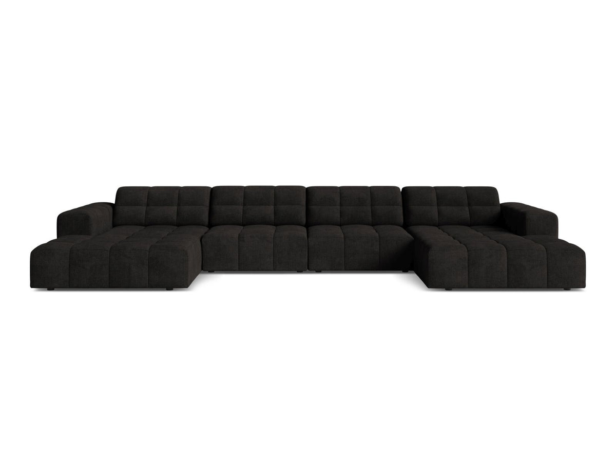 Jennifer — Panoramic Sofa Anthracite (Eden 21 Black) Black Plastic