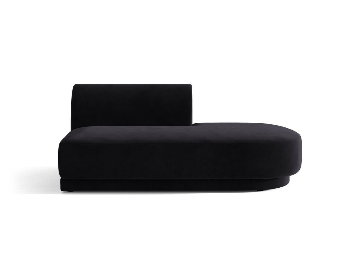 Miley — Modular Sofa Black (Venus 2923) Black Plastic Right