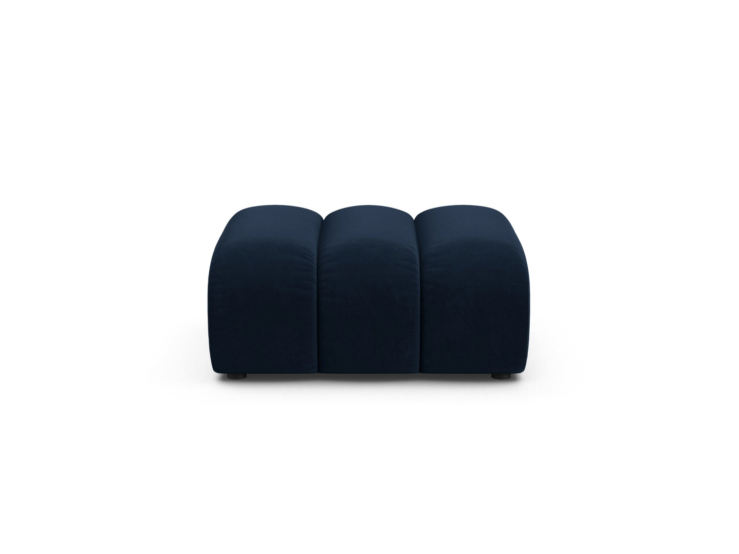 Lupine — Pouf Royal Blue (Salvador 5) Black Plastic