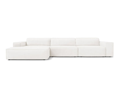 Jodie — Corner Sofa (284x162x77 cm) White (Baloo 2073) Left