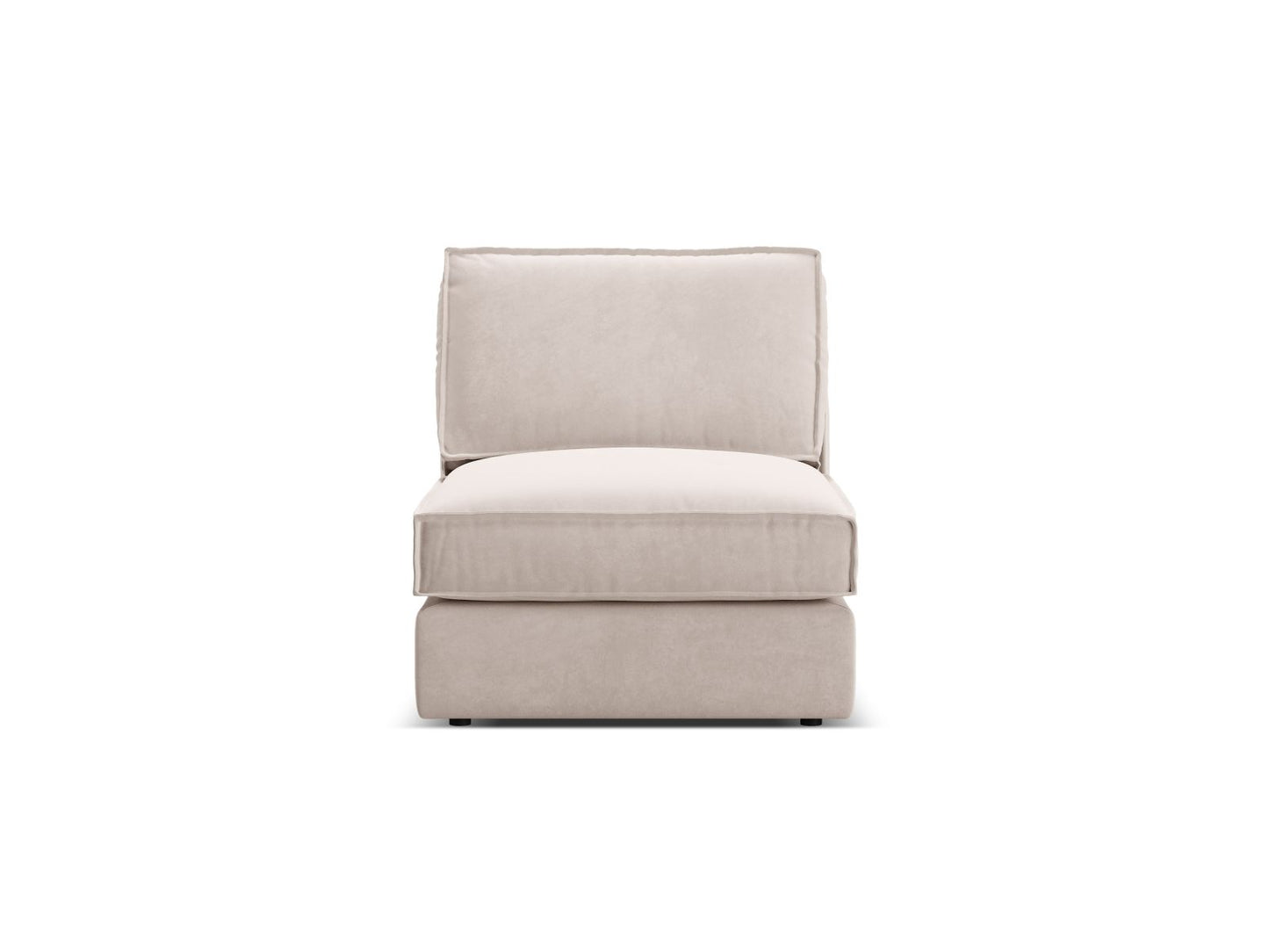 Pola — Modular Sofa Beige (Salvador 1) Black Plastic