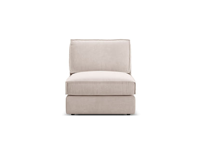 Pola — Modular Sofa Beige (Salvador 1) Black Plastic