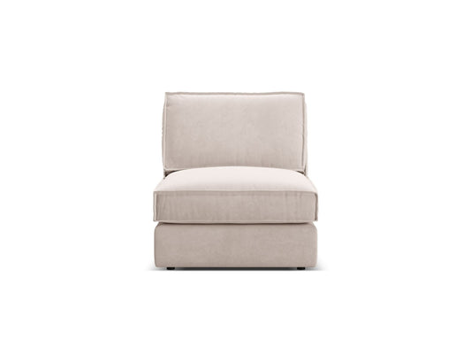 Pola — Modular Sofa Beige (Salvador 1) Black Plastic