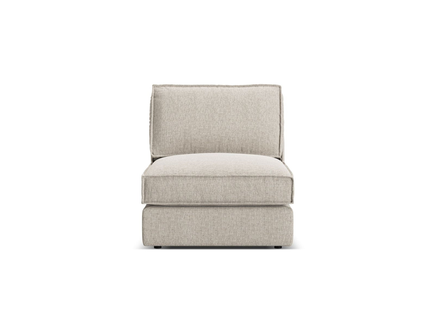 Pola — Modular Sofa Sand (BABEL SAND) Black Plastic