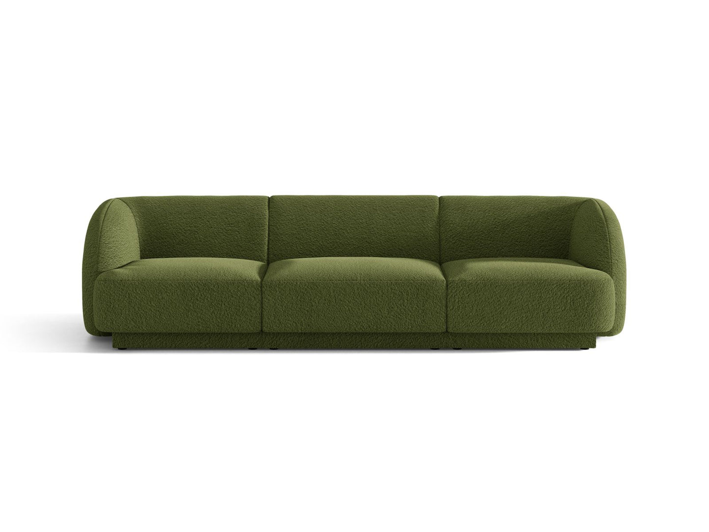Miley — Sofa Dark Olive Green (Baloo 2090) Black Plastic