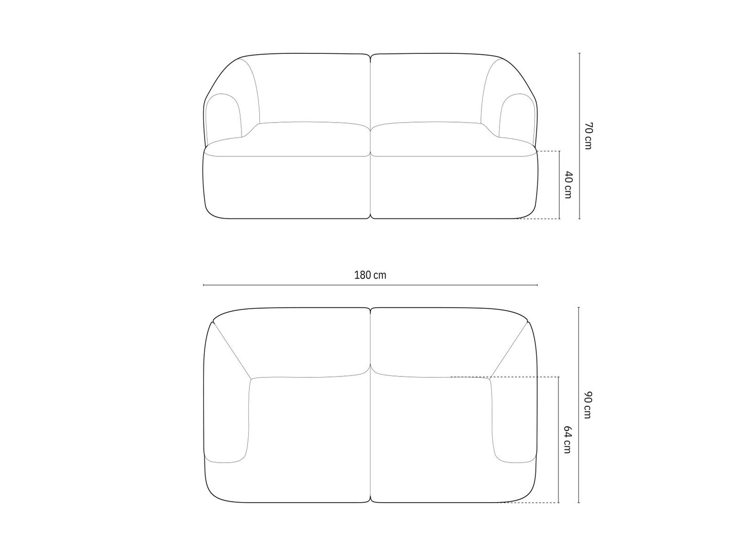Campi — Sofa (180x90x70 cm)