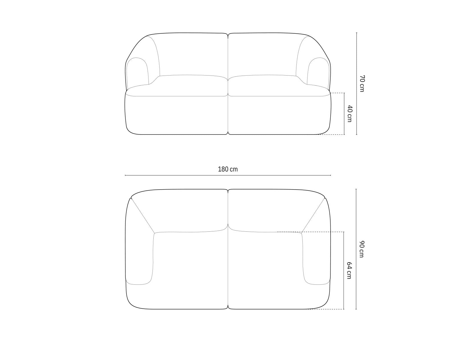 Campi — Sofa (180x90x70 cm)