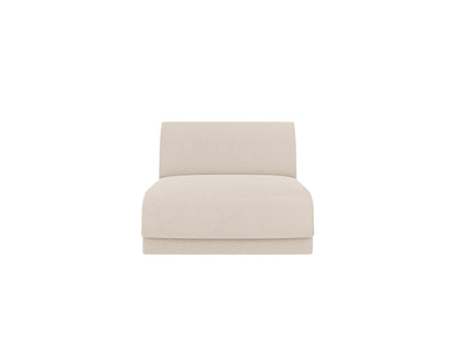 Miley — Modular Sofa Beige (Baloo 2074) Black Plastic