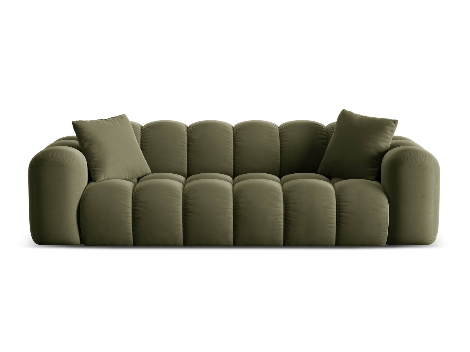 Treno — Sofa Green (Bluvel 77) Black Plastic
