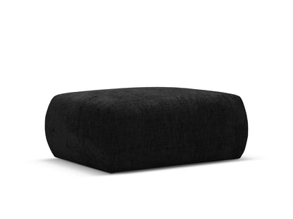 Matera — Pouf Black (Haga 19) Must plastik