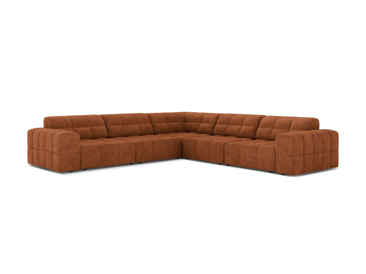 Jennifer — Corner Sofa (285x285x78 cm) Brick (Eden 10 Terra)