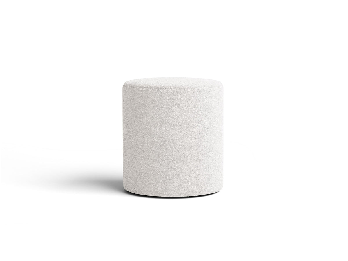 Dia — Pouf White (Baloo 2073) Black Plastic