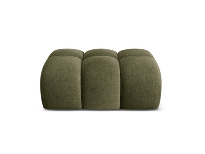 Treno — Pouf Green (Eden 12 Olive) Black Plastic