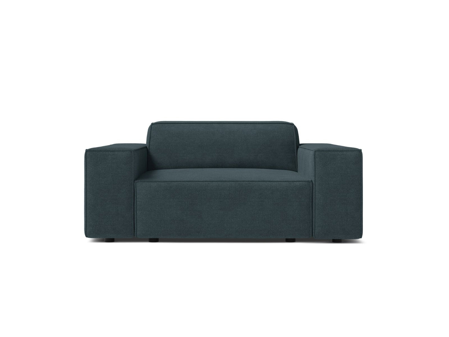Jodie — Armchair Deep Petrol (Liberty 13) Black Plastic