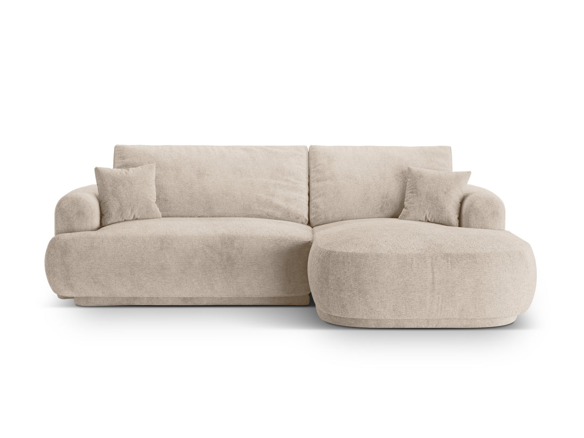 Ella — Corner Sofa (271x174x88 cm) Sand (Sorella 05) Right