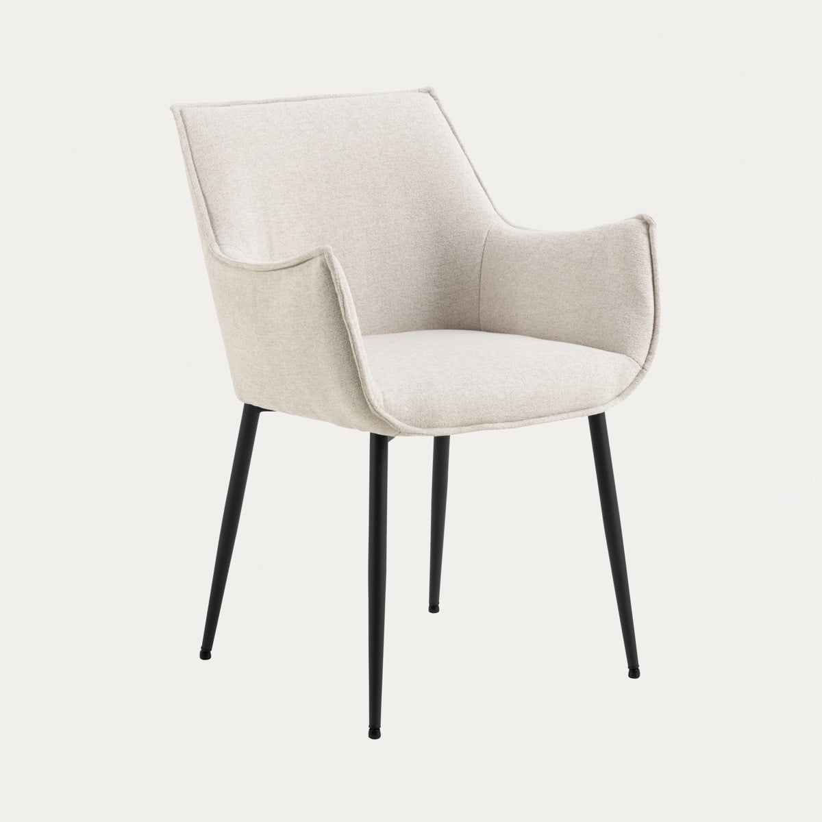 LUNAR Fabric Beige Chair | Comfortable Seating for Home & Office