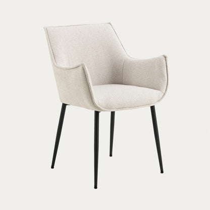 LUNAR Fabric Beige Chair | Comfortable Seating for Home & Office