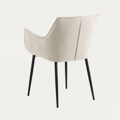 LUNAR Fabric Beige Chair | Comfortable Seating for Home & Office