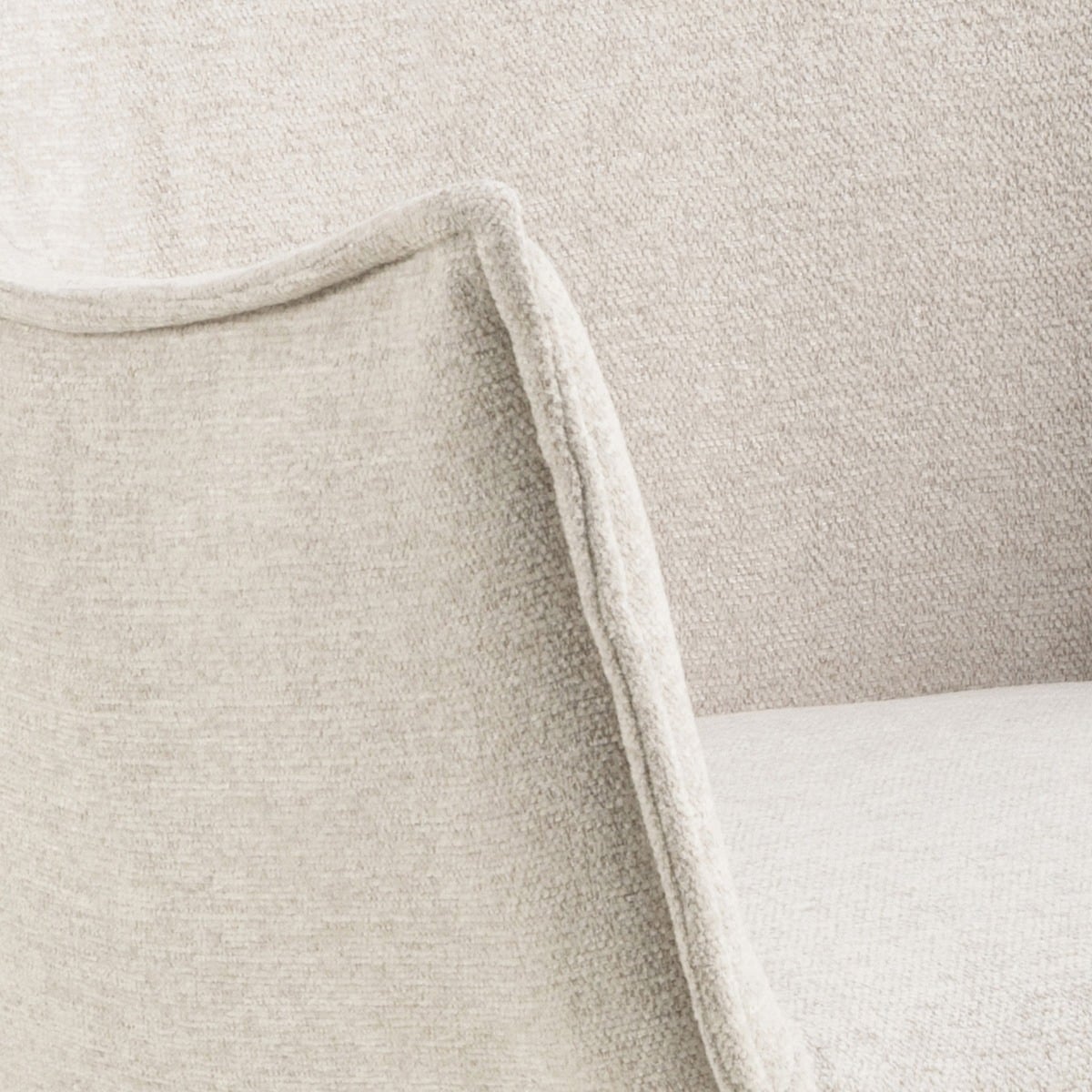 LUNAR Fabric Beige Chair | Comfortable Seating for Home & Office