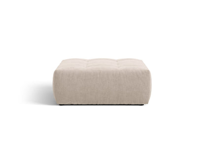 Bloom — Pouf Light Beige (Wind 05) Black Plastic