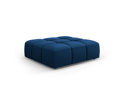 Moritz — Pouf Royal Blue (Bluvel 86) Black Plastic