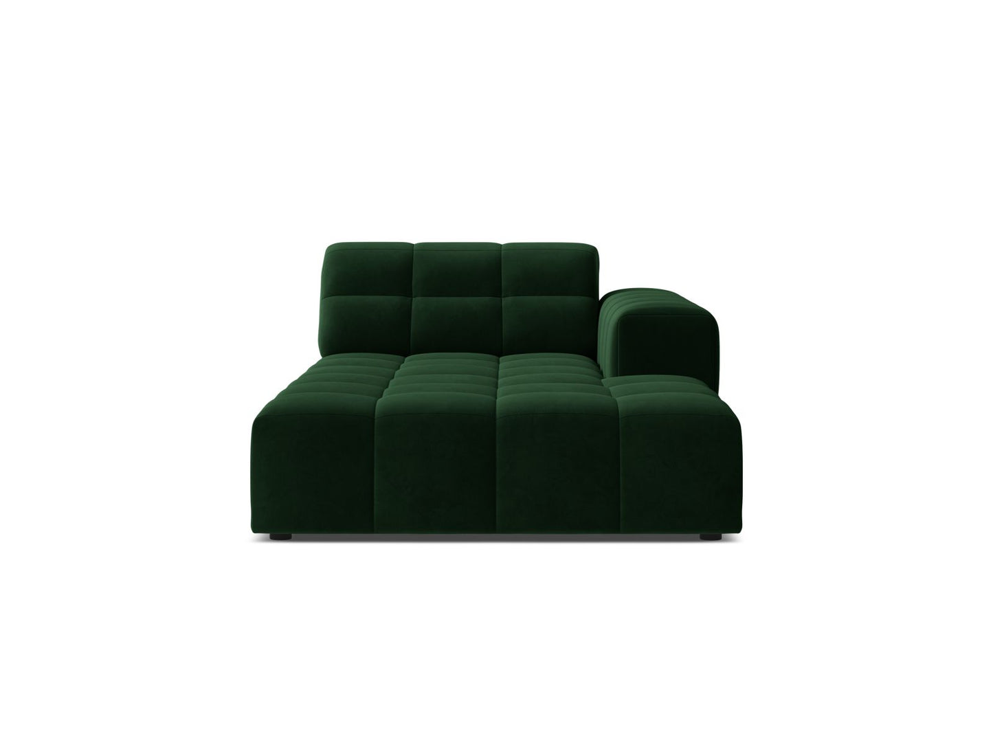 Jennifer — Chaise Longue (108x167x78 cm) Bottle Green (Bluvel 78) Right