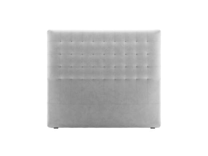Nova — Headboard Light Grey (Paris Light Grey) Black Plastic