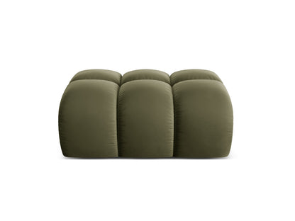 Treno — Pouf Green (Bluvel 77) Black Plastic