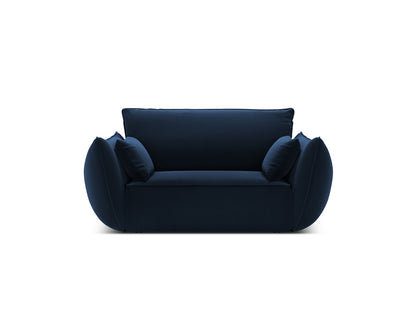 Kaelle — Armchair Royal Blue (Bluvel 86) Black Plastic