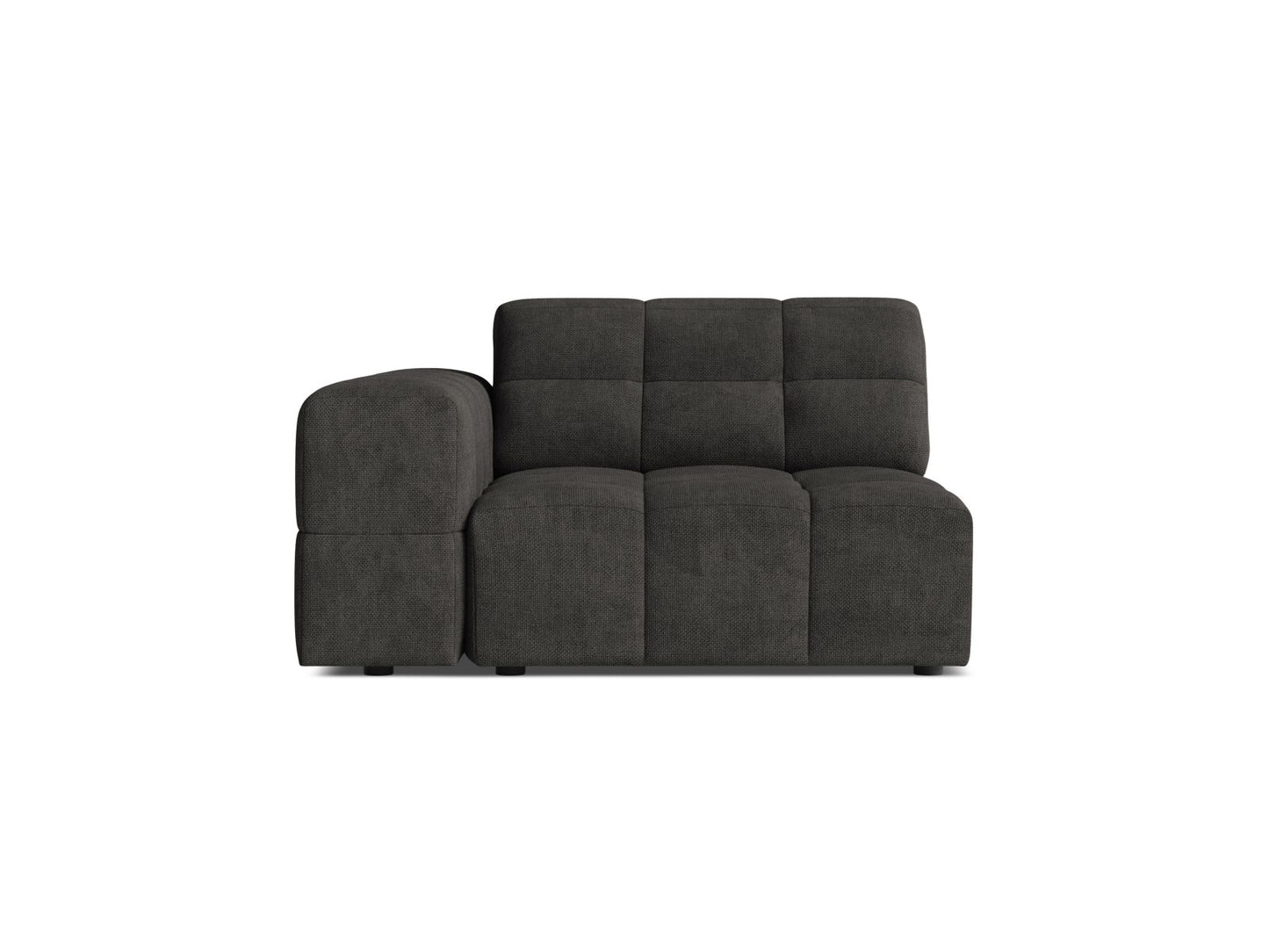 Jennifer — Modular Sofa (106x102x78 cm) Dark Grey (Eden 20 Graphite) Left