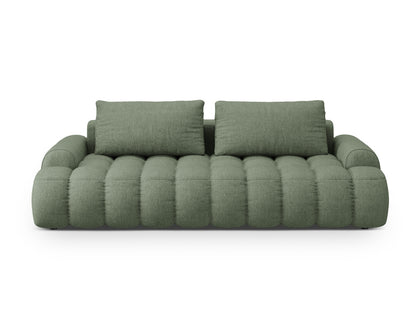 Linz — Sofa Dark Olive Green (Sorella 34) Black Plastic