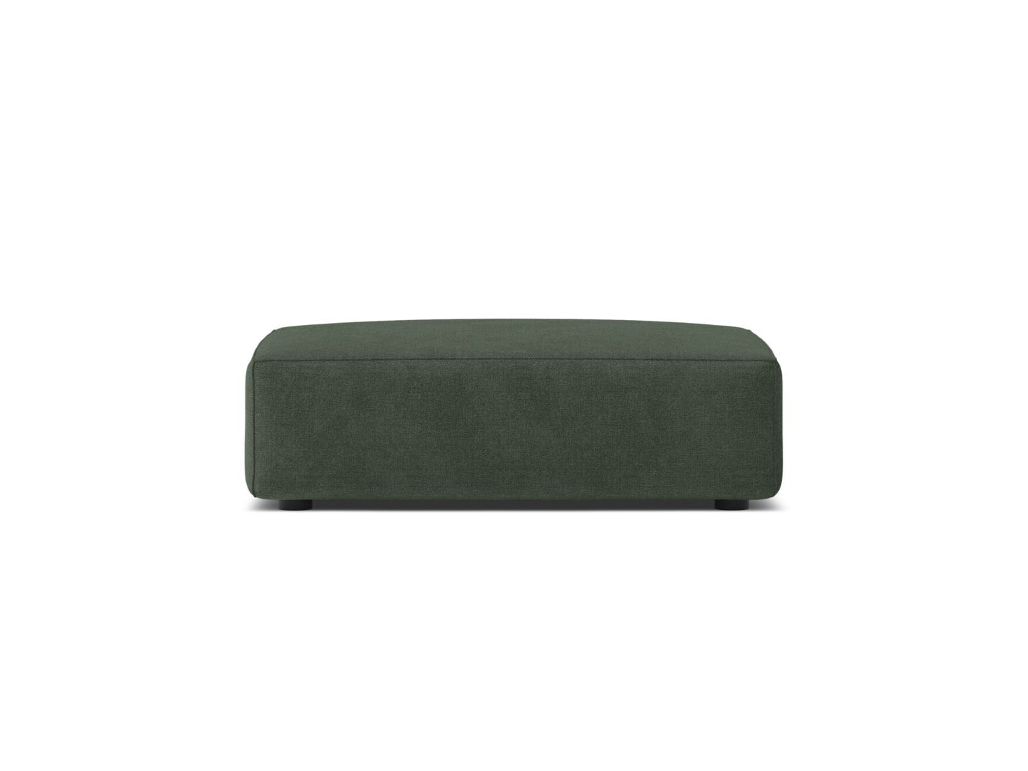 Jodie — Pouf Moss Green (Liberty 12) Black Plastic