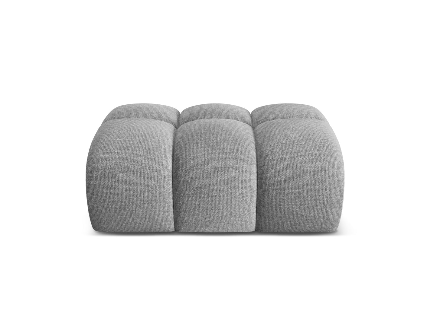 Treno — Pouf Light Grey (Eden 18 Grey) Black Plastic