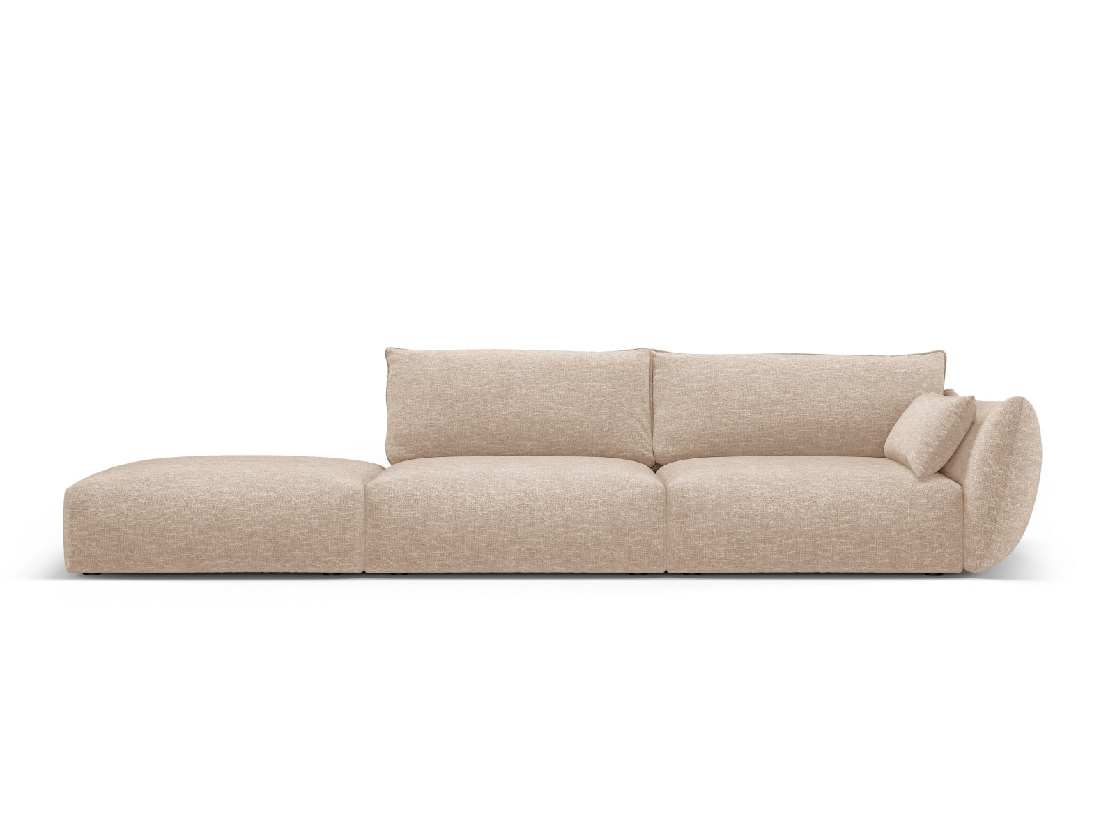 Matera — Diivan Beige (Haga 30) Must plastik vasak