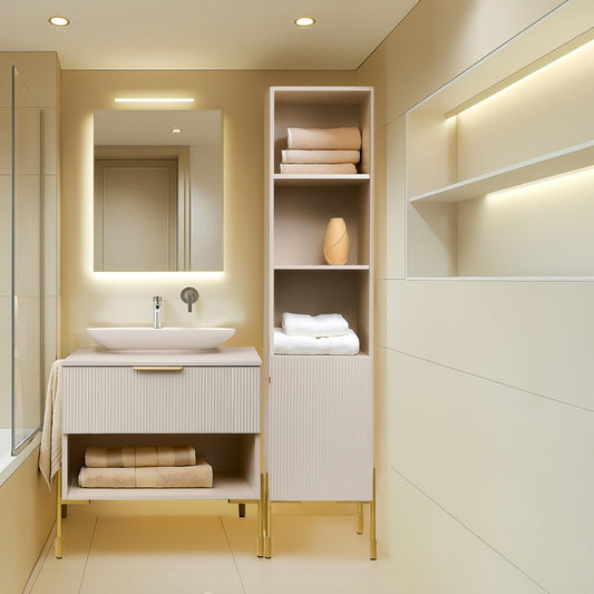 NAVADO Cashmere Post Bathroom Cabinet 40x28x160 cm