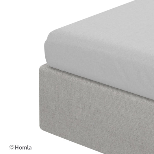 Grey Satin Sheet Danielle 160x200cm