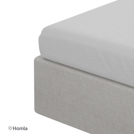 Grey Satin Sheet Danielle 180x200cm
