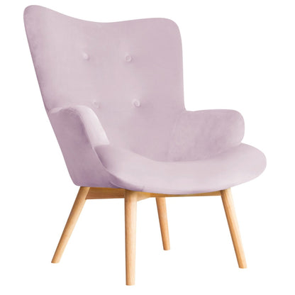 Armchair MOSS Pink Velour 70x95 cm