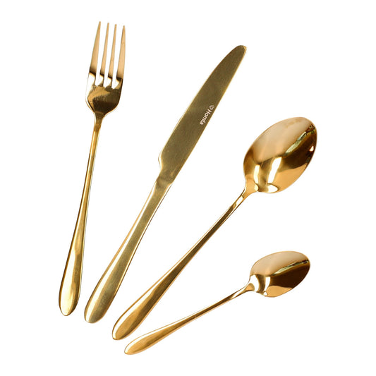 ABELE Gold Cutlery Set - 16 Pieces