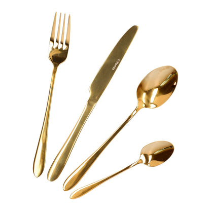 ABELE Gold Cutlery Set - 16 Pieces