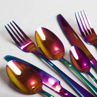 ABELE Iridescent 16-Piece Cutlery Set