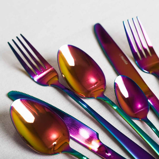 ABELE Iridescent 16-Piece Cutlery Set