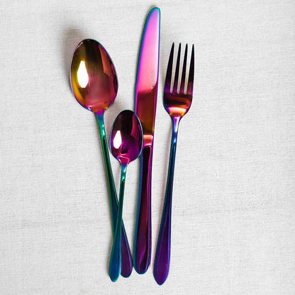 ABELE Iridescent 16-Piece Cutlery Set