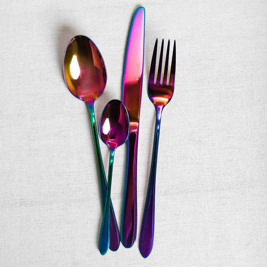 ABELE Iridescent 16-Piece Cutlery Set