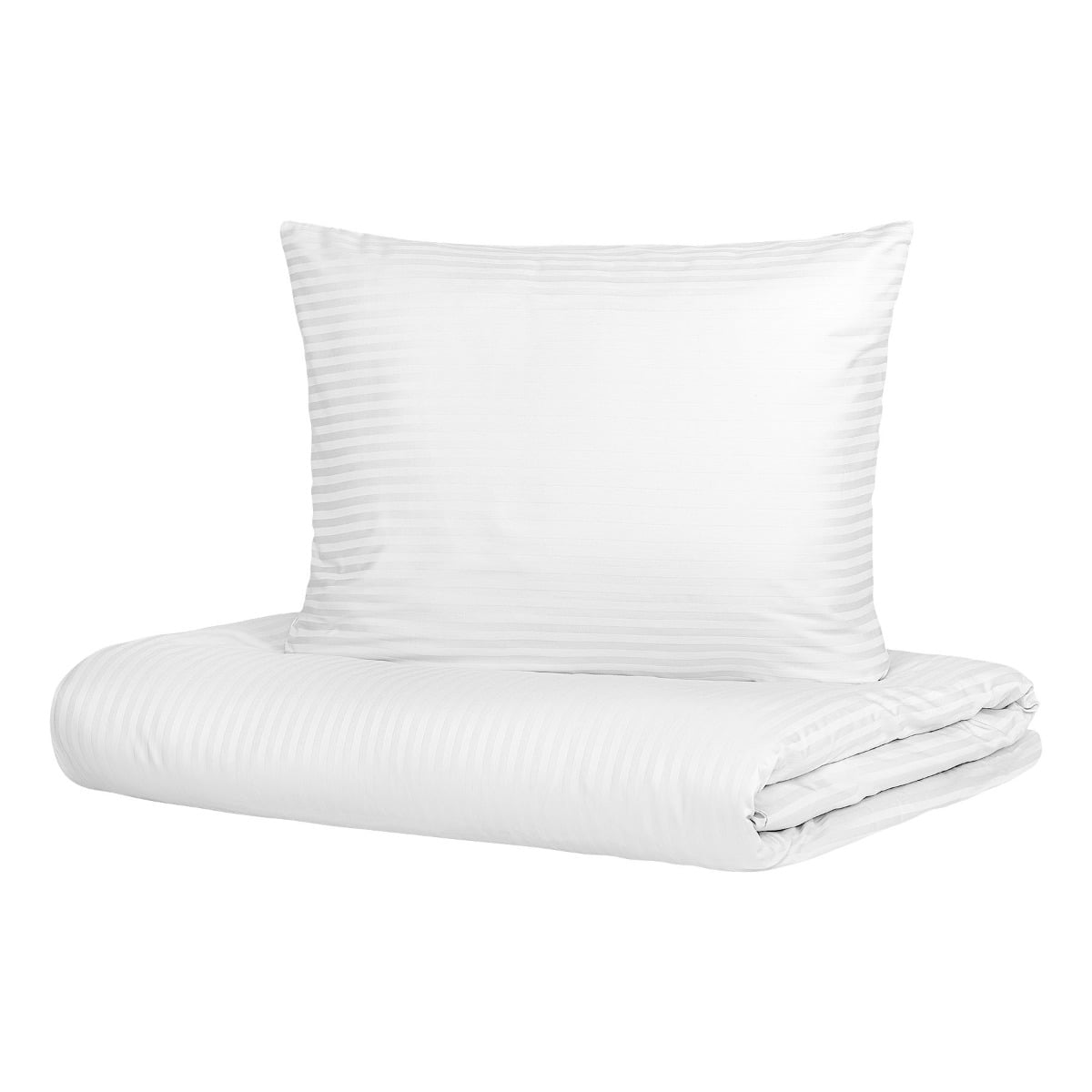 AGNES Satin White Duvet Cover Set 220x200 cm