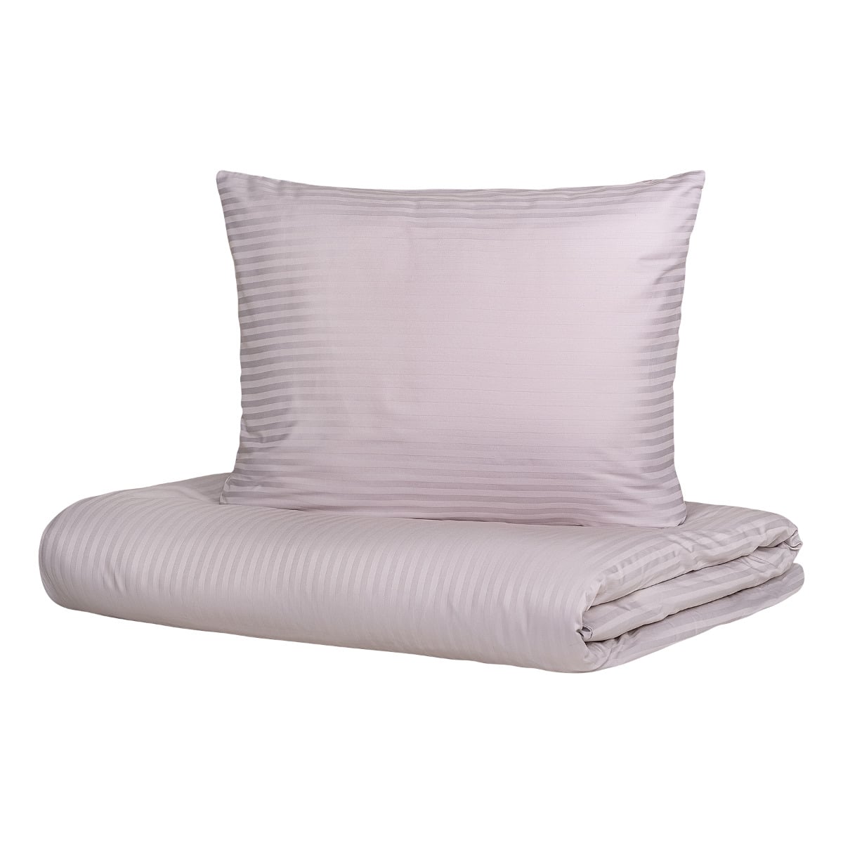 AGNES Satin Grey Duvet Cover Set 220x200 cm