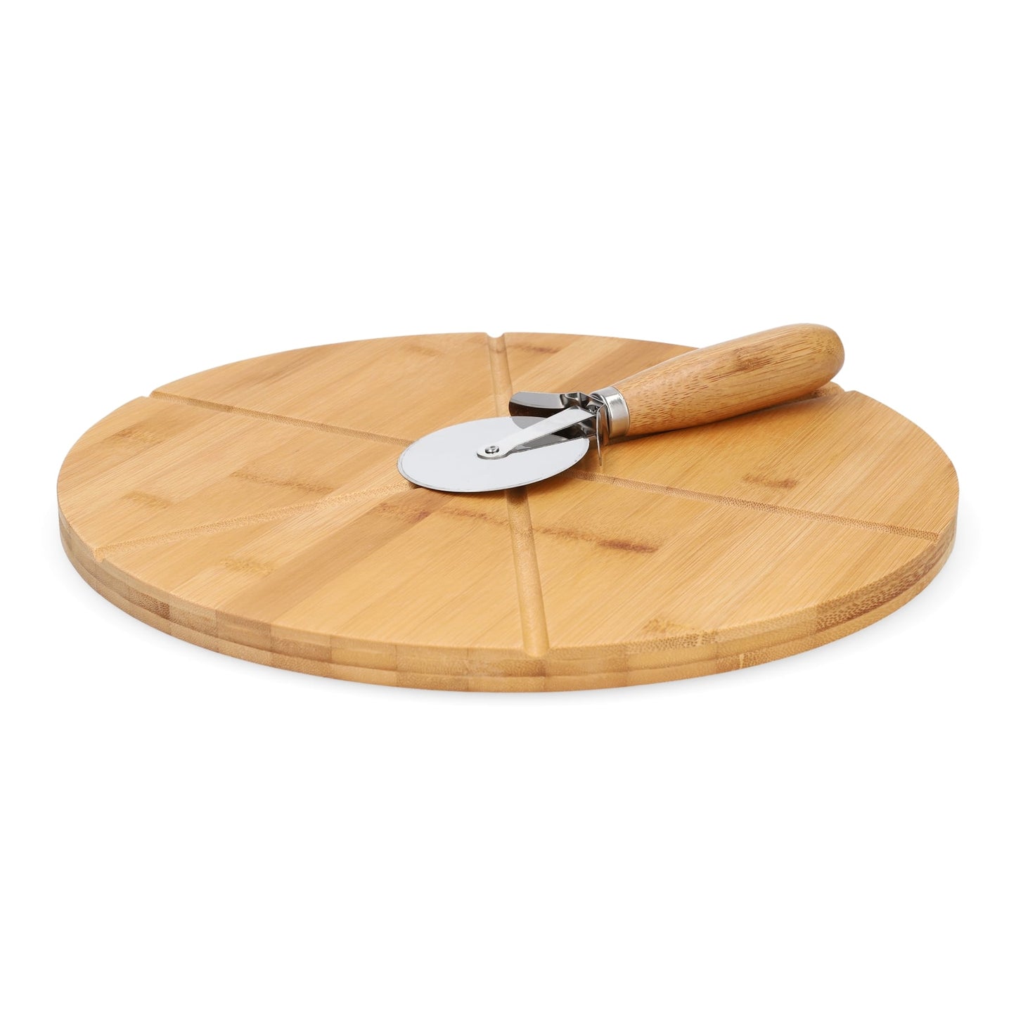 BAMBOU Bamboo Pizza Board with Knife 32 cm