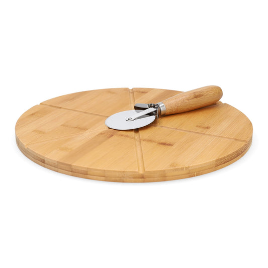 BAMBOU Bamboo Pizza Board with Knife 32 cm