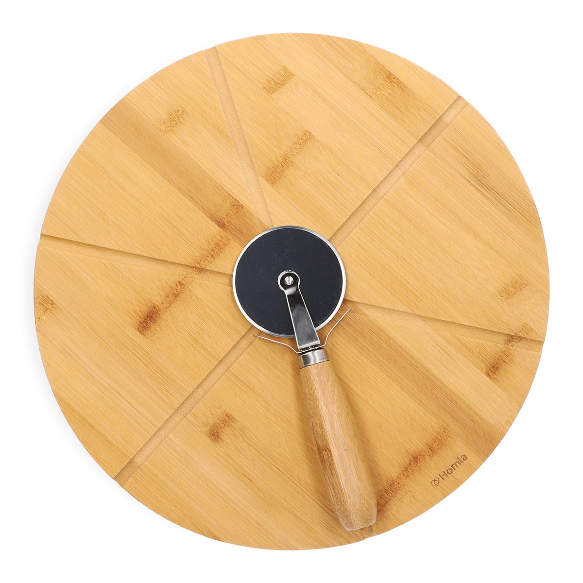 BAMBOU Bamboo Pizza Board with Knife 32 cm