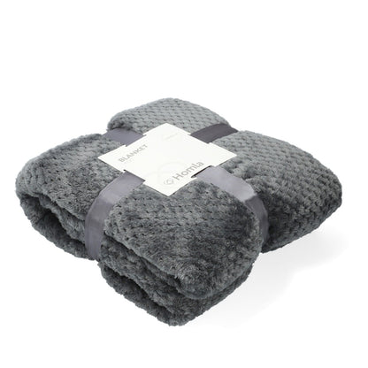 NOAH Gray Rice Grains Blanket 150x200 cm